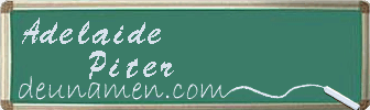 Adelaide Piter Visitenkarte